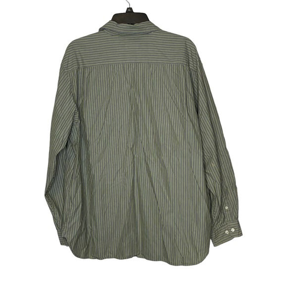 Gap 80's Two Ply Poplin Button Up Shirt Longsleeve Striped 100% Cotton Men Large - Picture 8 of 8